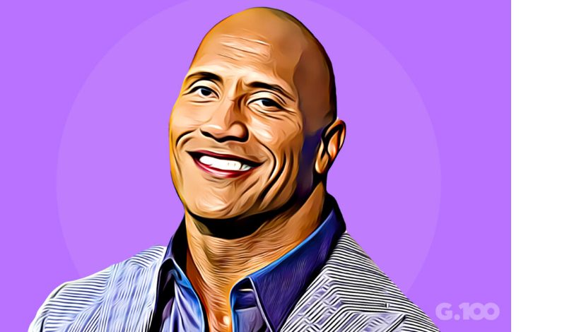 Custom G.100 portrait of Dwayne Johnson