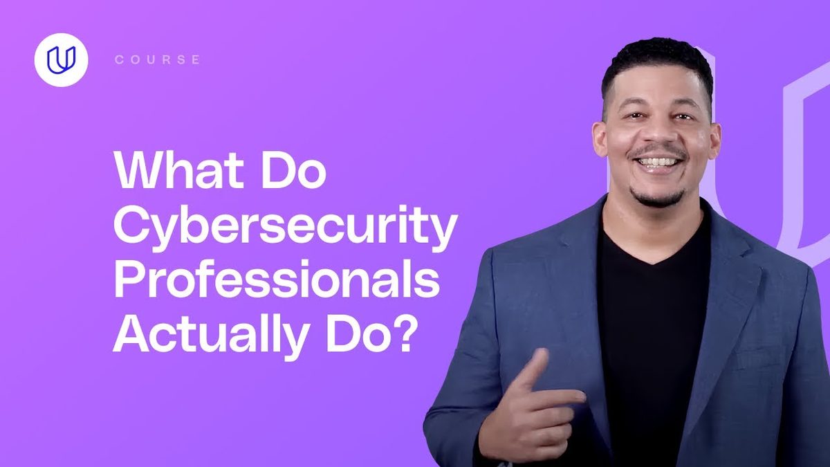 Cybersecurity professionals video
